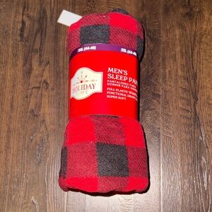 Holiday Time Red and Black Plaid Sleep Pants